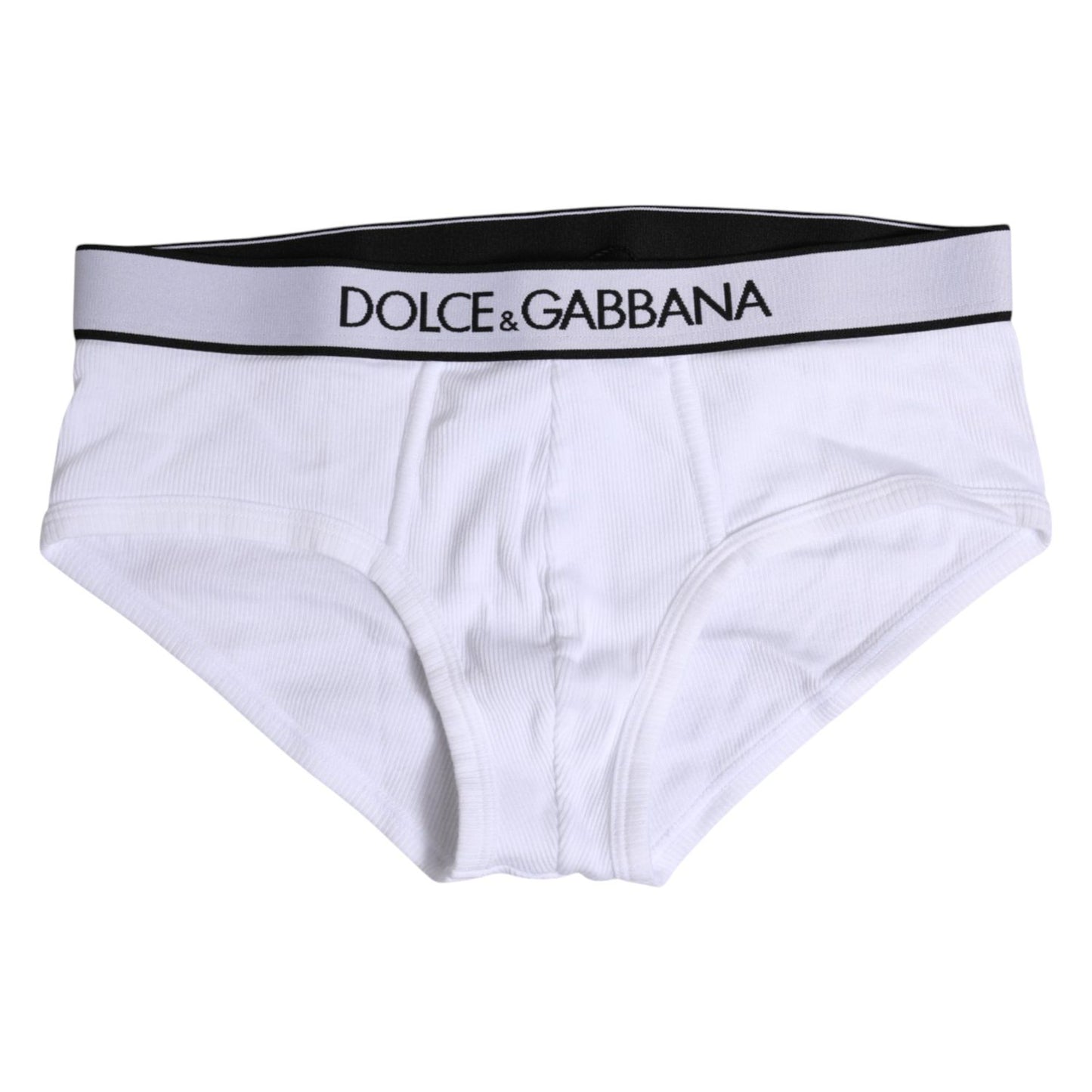 Dolce & Gabbana White Cotton Stretch Regular Brief Underwear