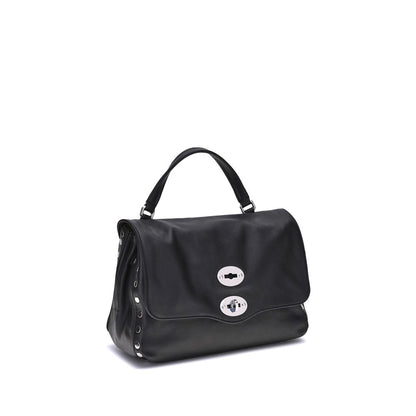 Zanellato Black Calf Leather Bos Taurus Handbag