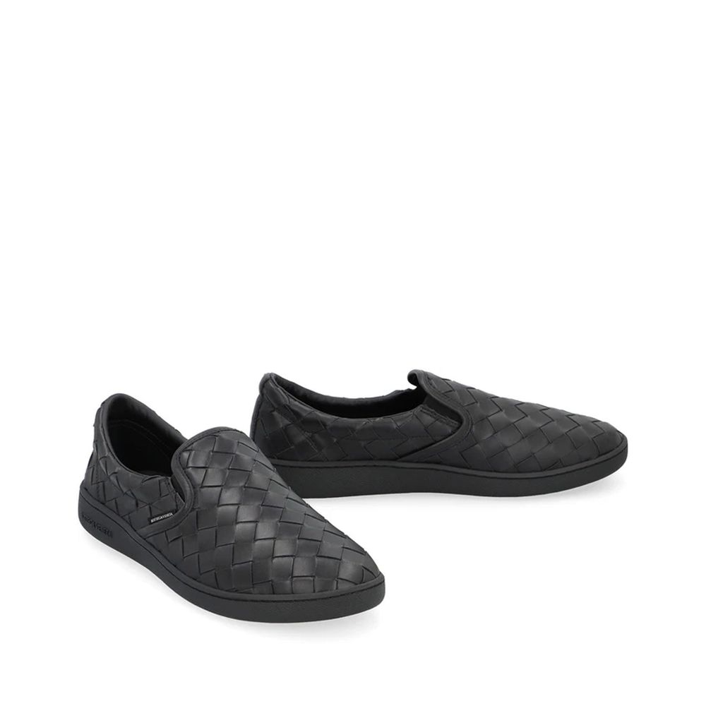 Bottega Veneta Black Calfskin Sneakers