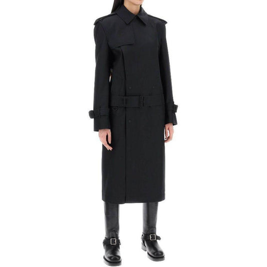 Burberry Blend Silk Trench Coat BU-8735293571284-42
