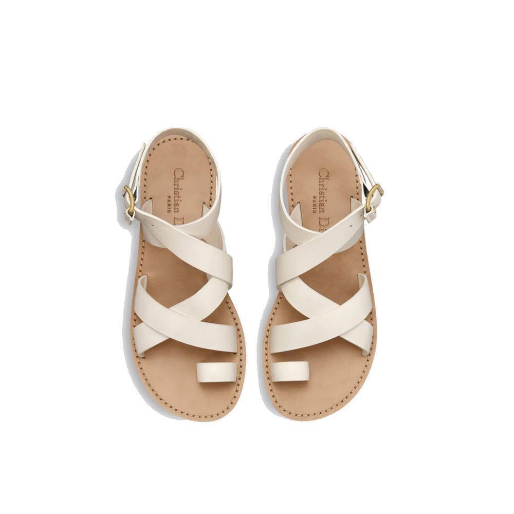 Dior Sun Leather Flat Sandals DI-8774241124564-EU38/US8