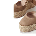 Gianvito Rossi Suede Wedge Espadrilles GI-8850261967060-EU36/US6