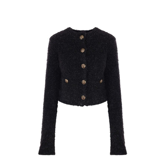 Balenciaga Crop Bouclé Cardigan BA-8775953023188-M