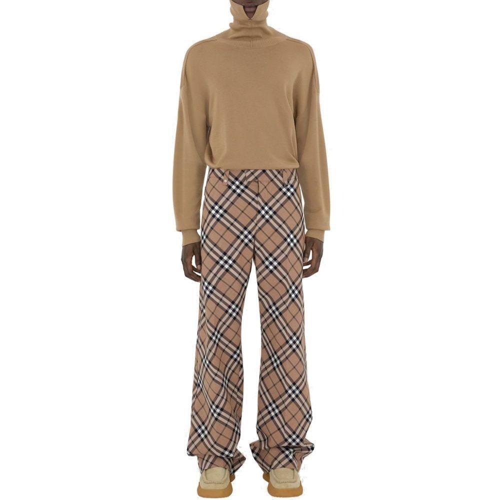 Burberry Wool Blend Check Pants BU-8815560884436-IT46 | S