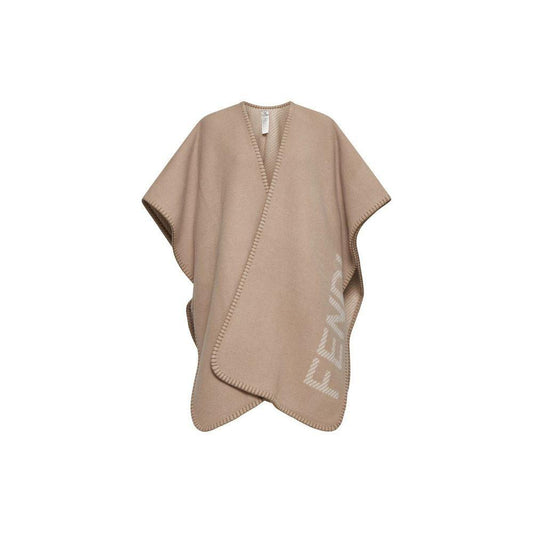 Fendi Wool And Cashmere Poncho FE-8815573303508-ONE SIZE