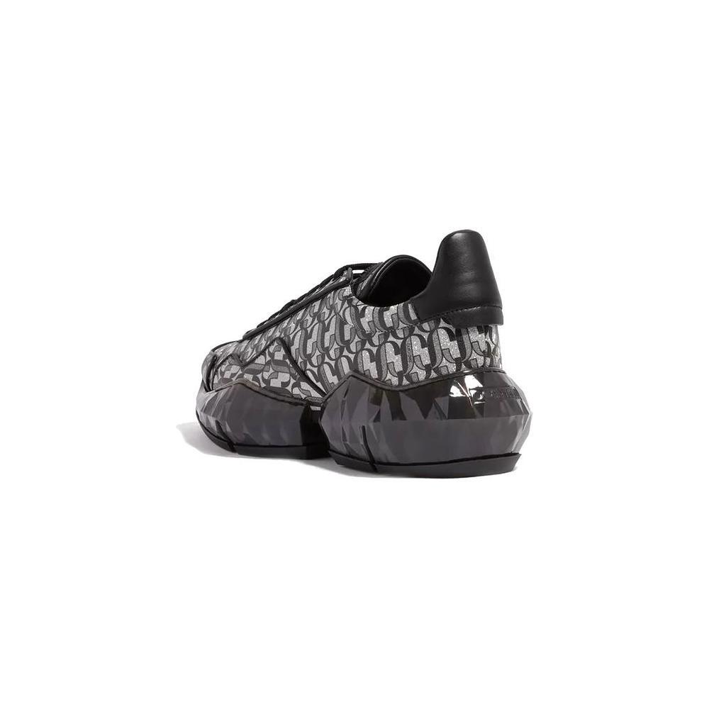 Jimmy Choo Diamond JC Monogram Glitter Leather Sneakers JI-8831299682516-EU35/US5