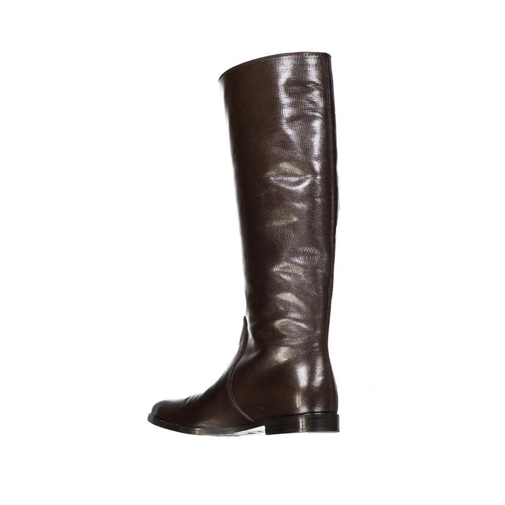 Sergio Rossi Brown Calfskin Boots