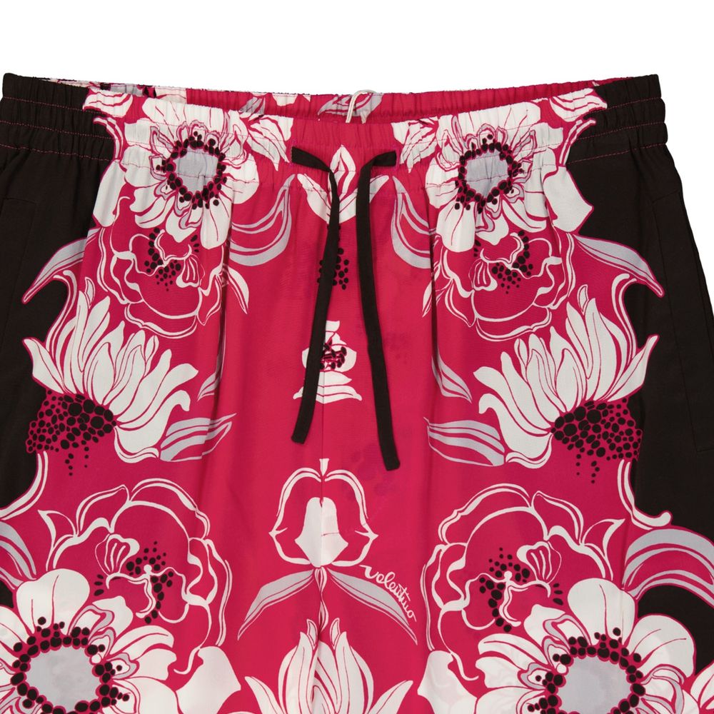 Valentino Multicolor Silk Shorts