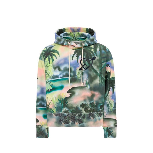 Palm Angels Green Cotton Sweatshirt