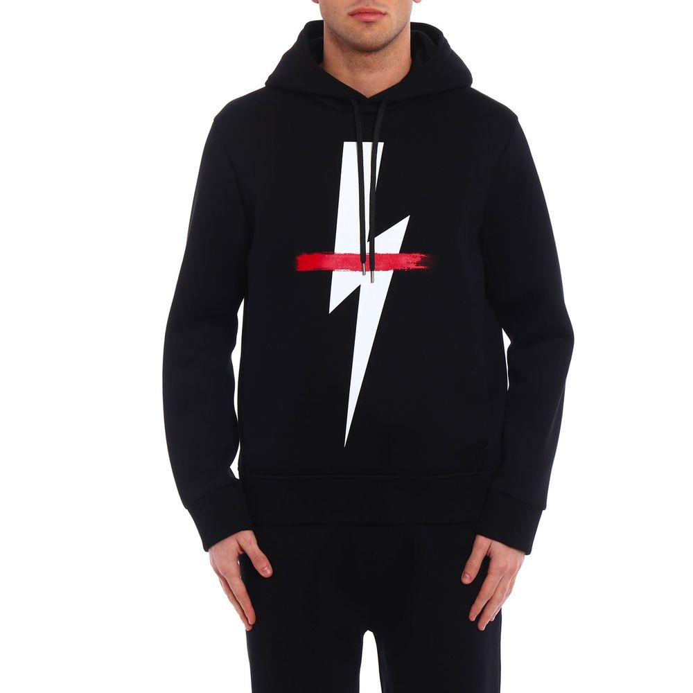 Neil Barrett Black Cotton Sweatshirt