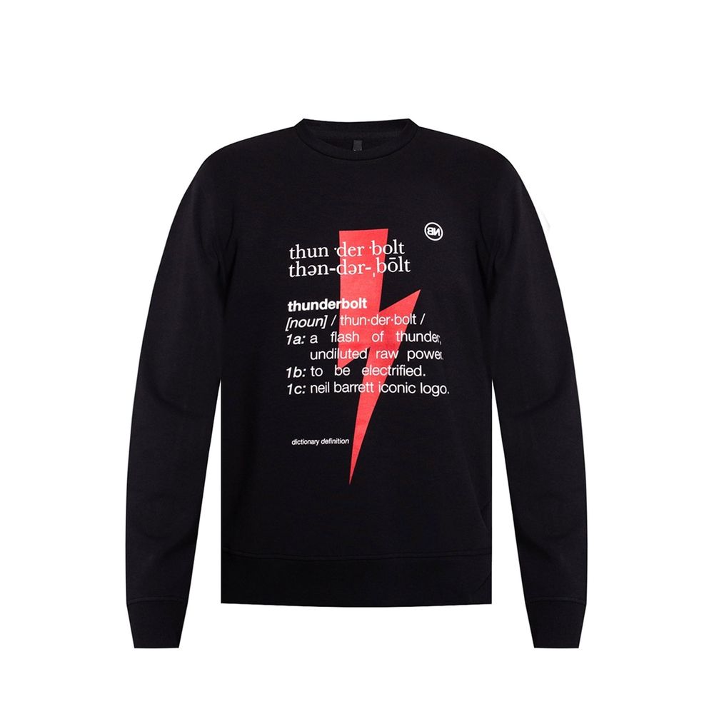 Neil Barrett Black Cotton Sweatshirt