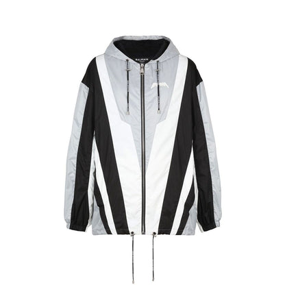 Balmain Black Polyester Shell Jacket
