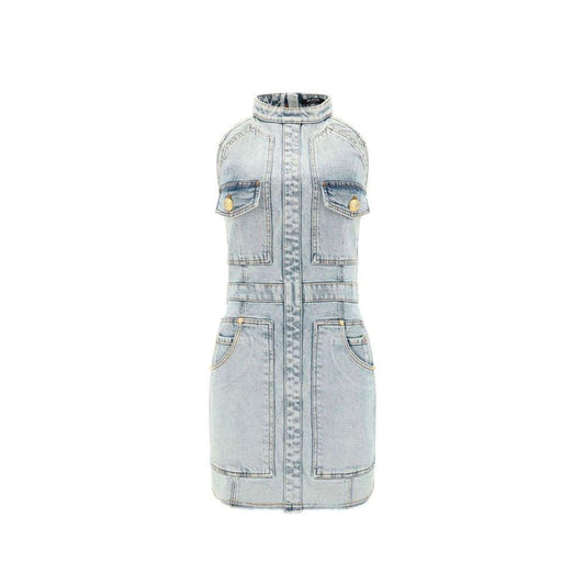 Balmain Denim Mini Dress BA-8736269598932-42