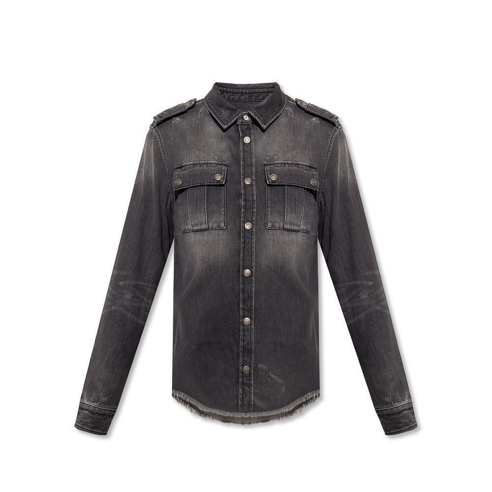 Balmain Cotton Denim Shirt BA-8736267403476-40