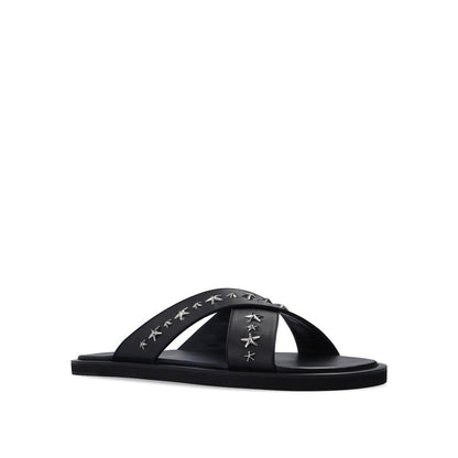 Jimmy Choo Black Calfskin Sandals