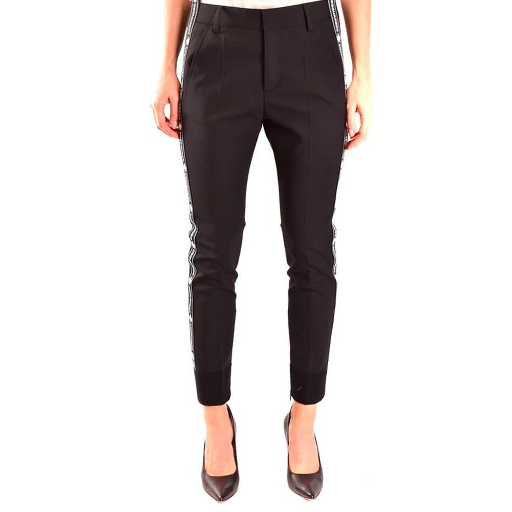 Dsquared² Black Wool Dress Pants