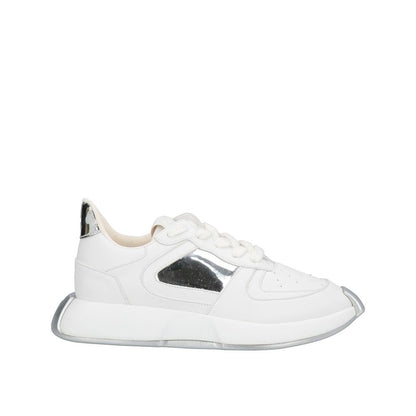 Giuseppe Zanotti White Calfskin Chunky Sneakers