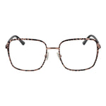Guess Rose Gold Women Glasses Frame, square style, metal full-rim, demo lenses, includes branded case, model 54-18-135.