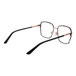 Guess Rose Gold Women Glasses Frame in full-rim metal, square style with branded case, demo lenses, and spring hinge, size 54-18-135.