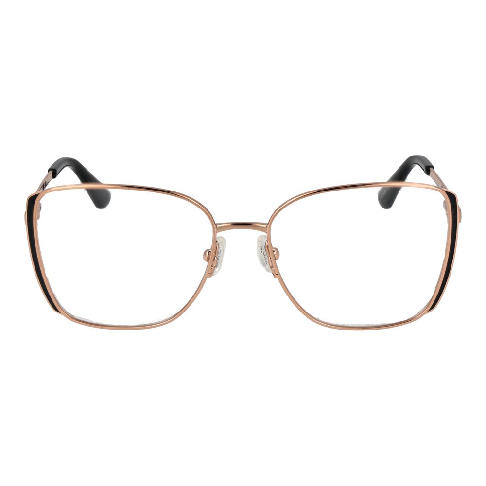 Guess Rose Gold Women Glasses Frame, metal full-rim square style, 54-16-140 dimensions, with branded case, no extra lenses or protection.