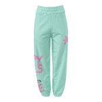 Comme Des Fuckdown Green Cotton Women Trouser