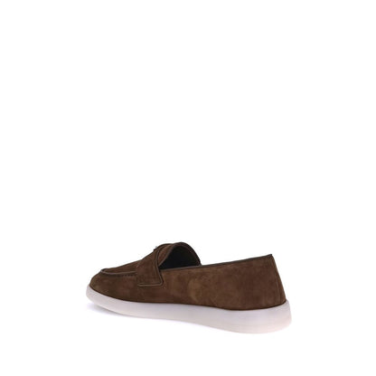 Prada Brown Rubber Slip-On Loafers