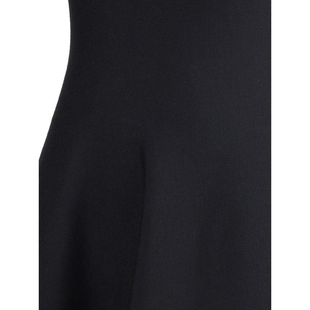 Alexander McQueen Asymmetric midi Dress AL-839750Q1BEG1010-M