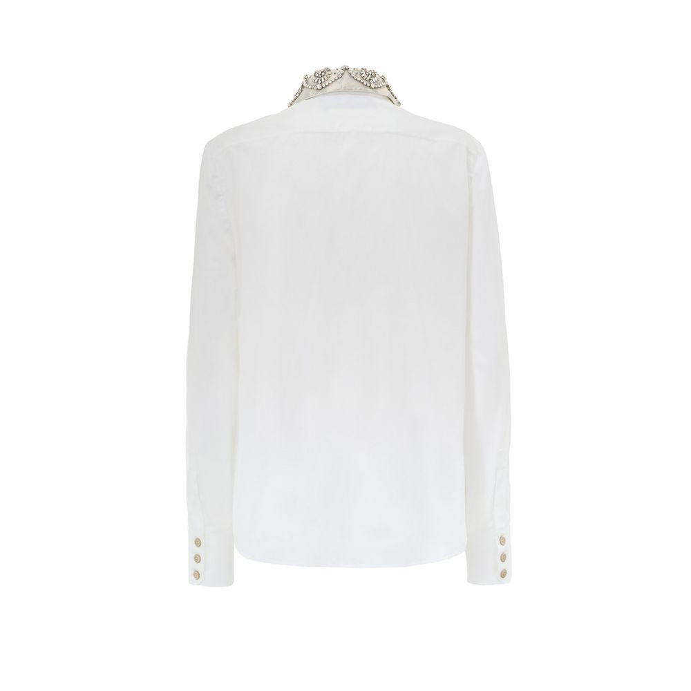 Gucci White Cotton Dress Shirt