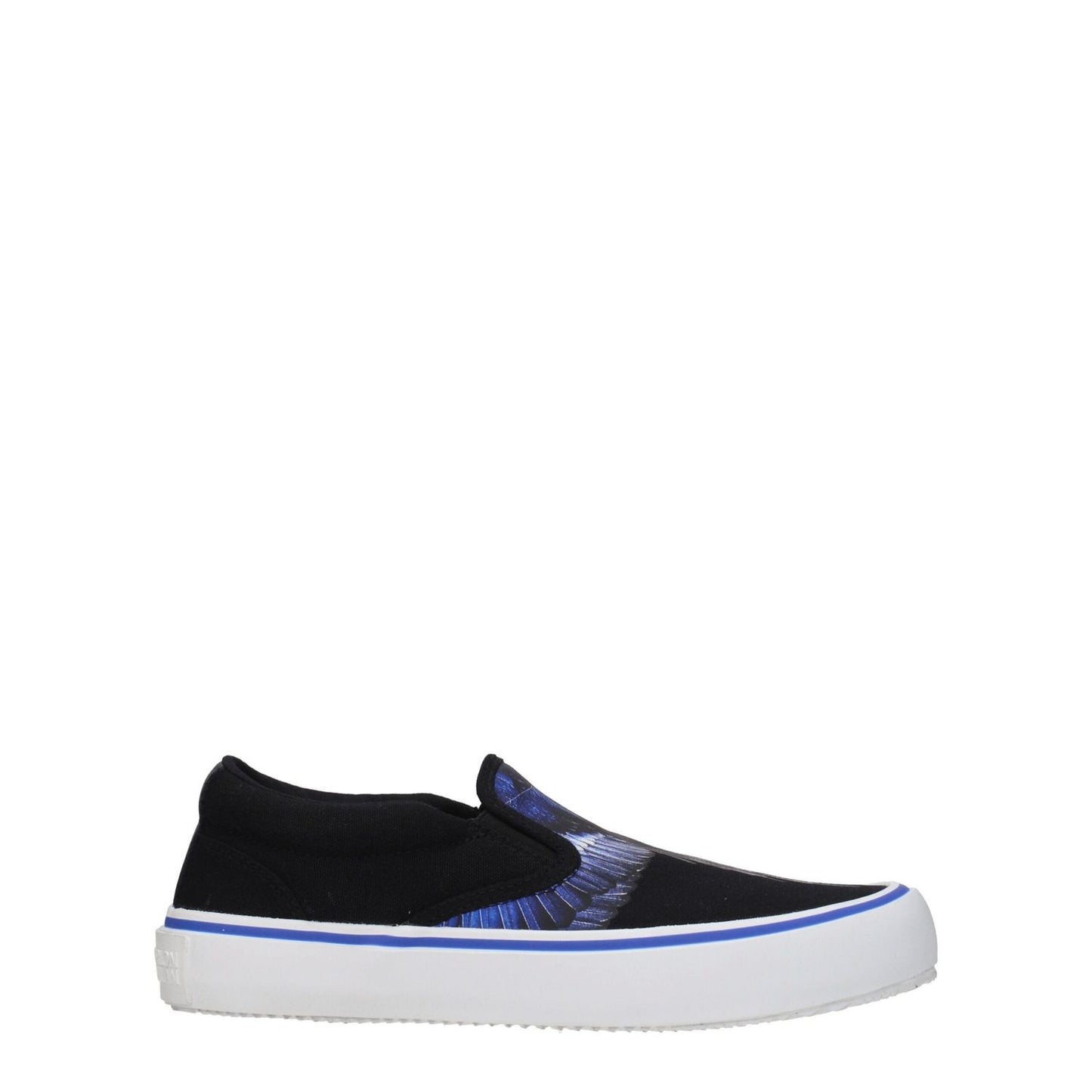 Marcelo Burlon Black Fabric Slip-On Loafers