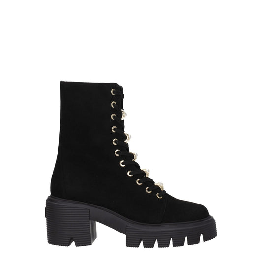 Stuart Weitzman Black Leather Ankle Boots