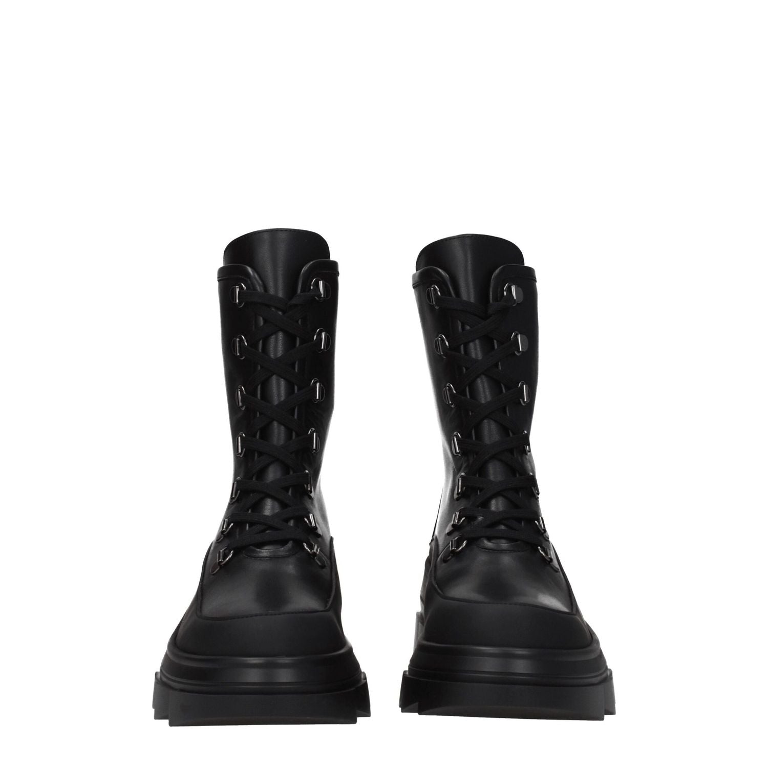 Stuart Weitzman Black Leather Ankle Boots