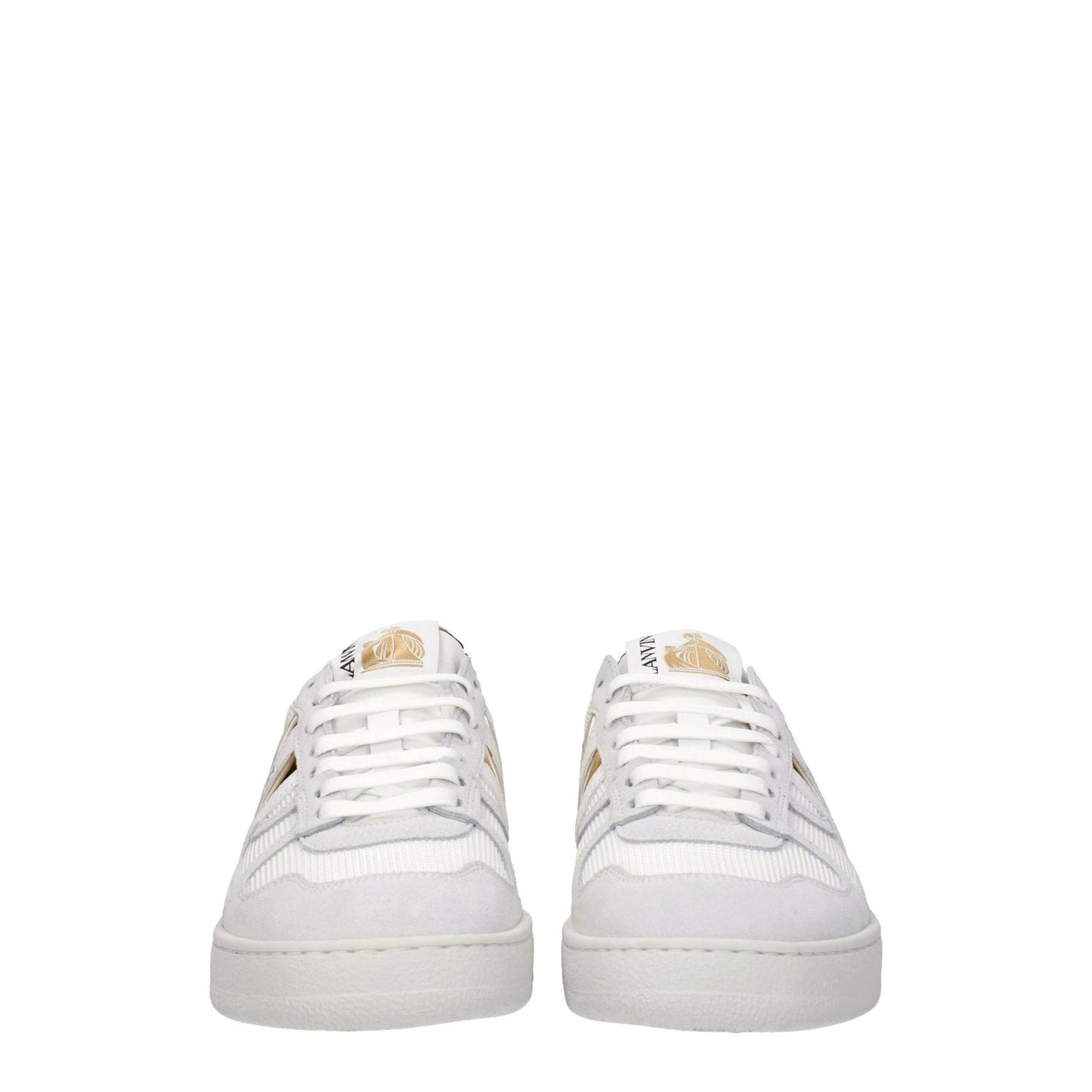 Lanvin White Fabric Low Tops LA-8547413000457-EU37/US7