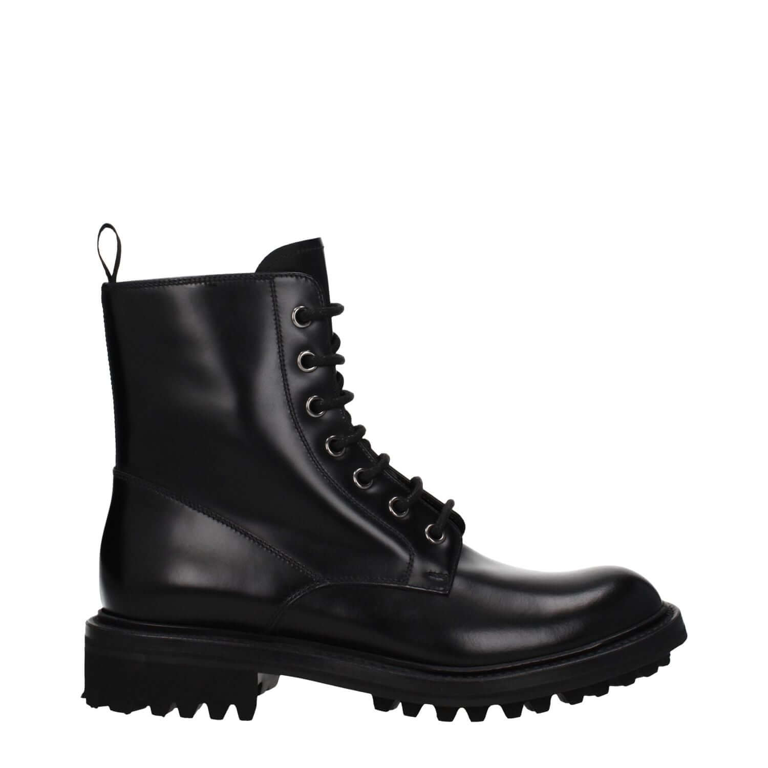 Church's Black Leather Ankle Boots