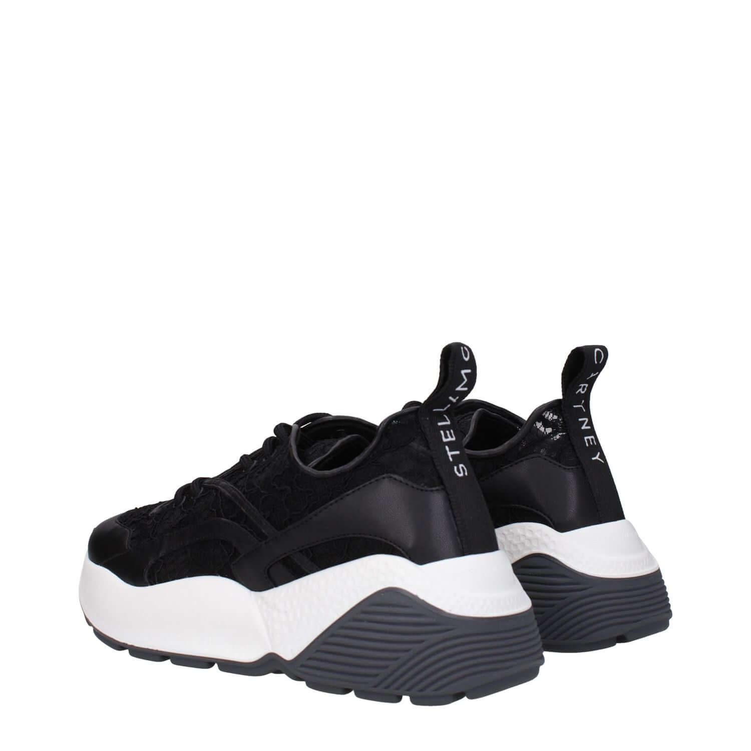 Stella McCartney Black Fabric Chunky Sneakers