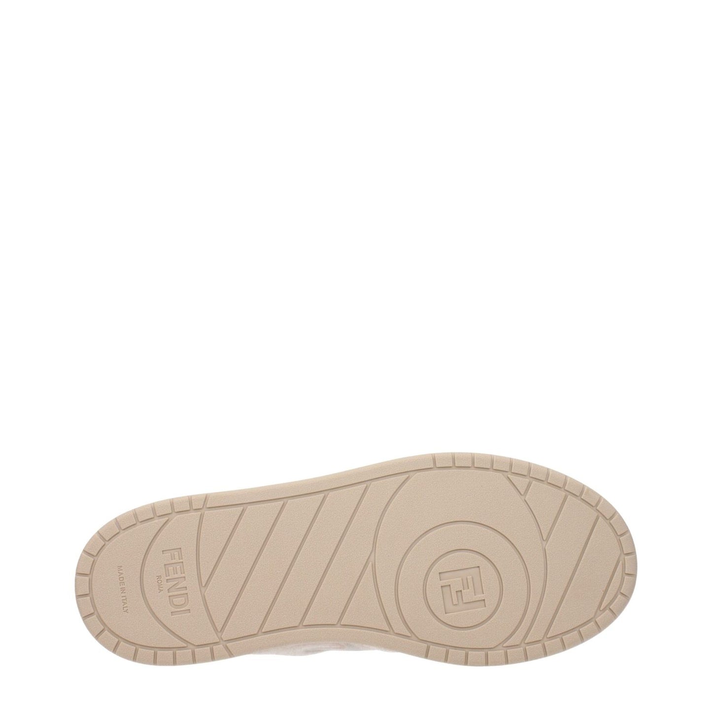Sole of Fendi Pink Fibres Sneakers with Fendi logo and rubber material.