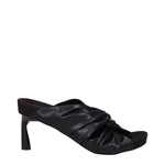 Stella McCartney Black Leather Stiletto Heels Sandals