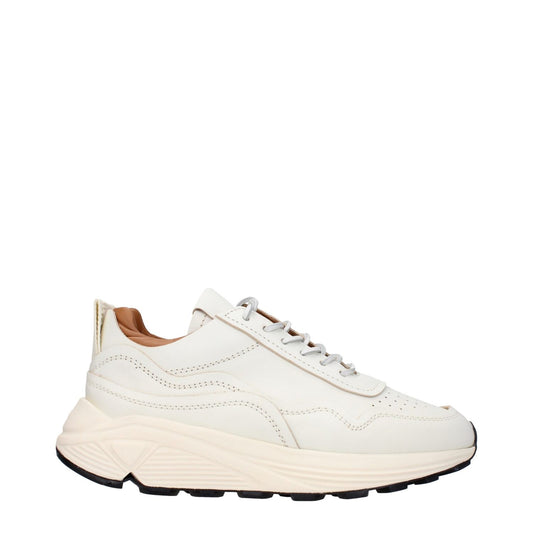 Buttero White Leather Low Top Sneakers
