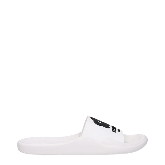 Kenzo White Cotton Slippers Sandals KE-9312232702217-EU36/US6