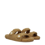 Jimmy Choo Brown Fabric Slippers Sandals JI-10018020819209-EU39/US9