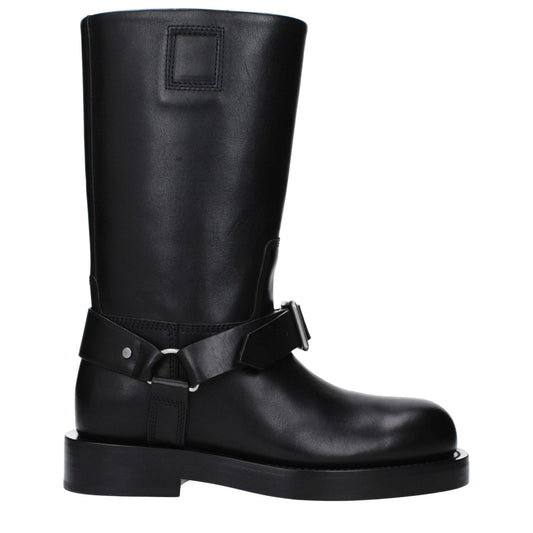 Burberry Black Leather Boots BU-10020322115849-EU38/US8