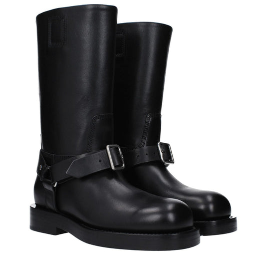 Burberry Black Leather Boots BU-10020322115849-EU38/US8