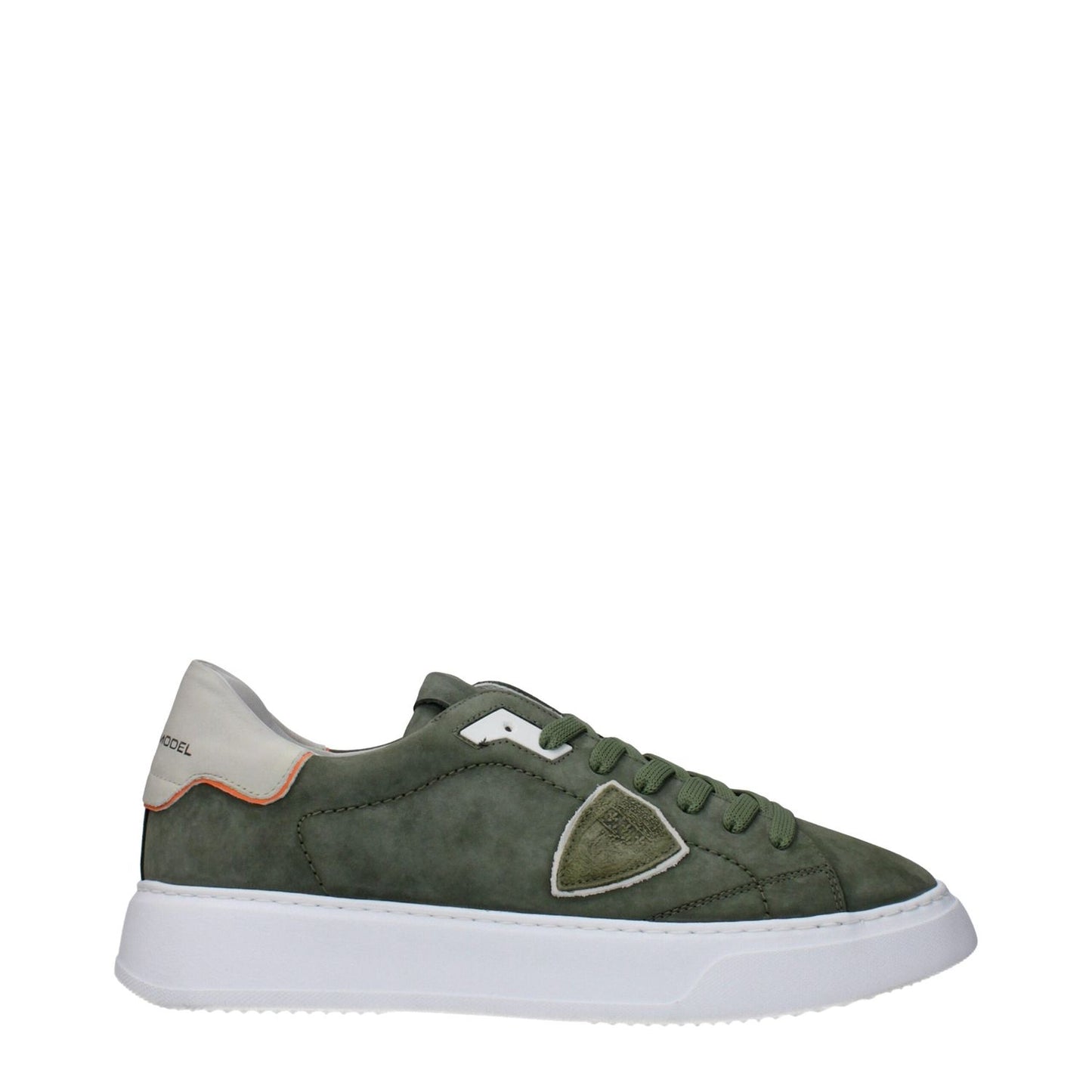 Philippe Model Green Leather Low Tops PH-15084810141961-EU42/US9