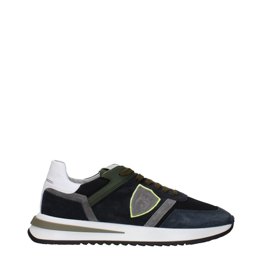 Philippe Model Blue Leather Low Tops PH-15090123604233-EU40/US7