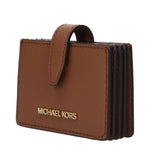 Michael Kors Brown Leather Cardholders MI15138578628873BT