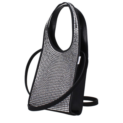 Coperni Black Fabric Handbag with rhinestones and removable shoulder strap, MPN COPBA59455BLACK, product code F83644.