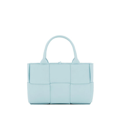 Bottega Veneta Blue Lamb Leather Tote Bag