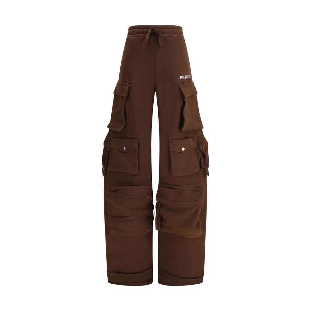 The Attico Brown Cotton Casual Pants