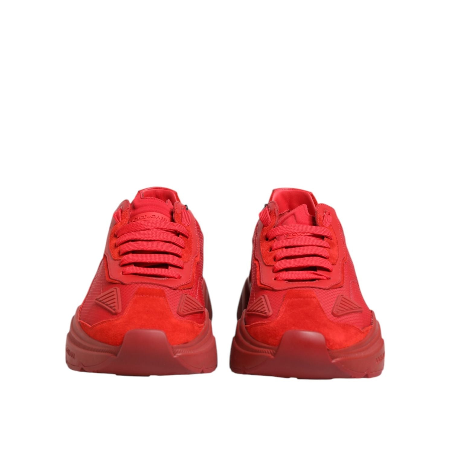 Dolce & Gabbana Red Leather Daymaster Low Top Sneakers Shoes