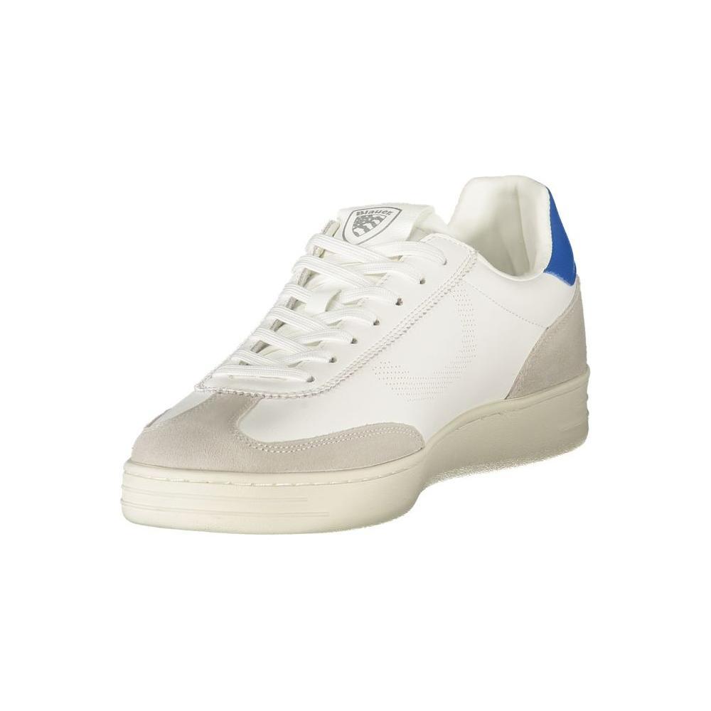 Blauer White Leather Men Sneaker BL-39224-EU40/US7