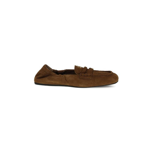 Miu Miu Suede Ruches Loafers MI-5D341EFD005008F0316-EU36.5/US6.5